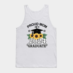 proud mom graduate funny senior class of 2024 Tank Top